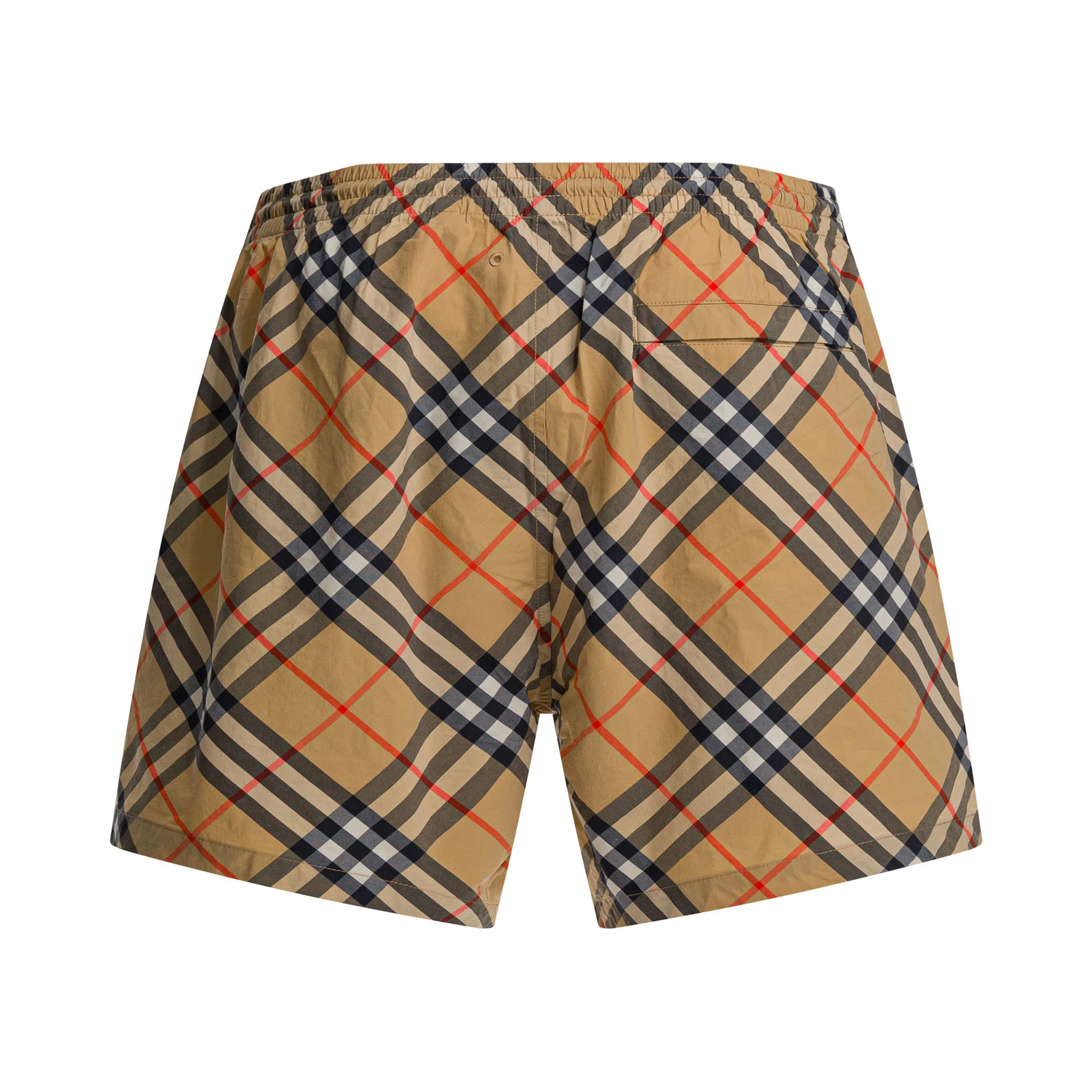 "Check" beach shorts