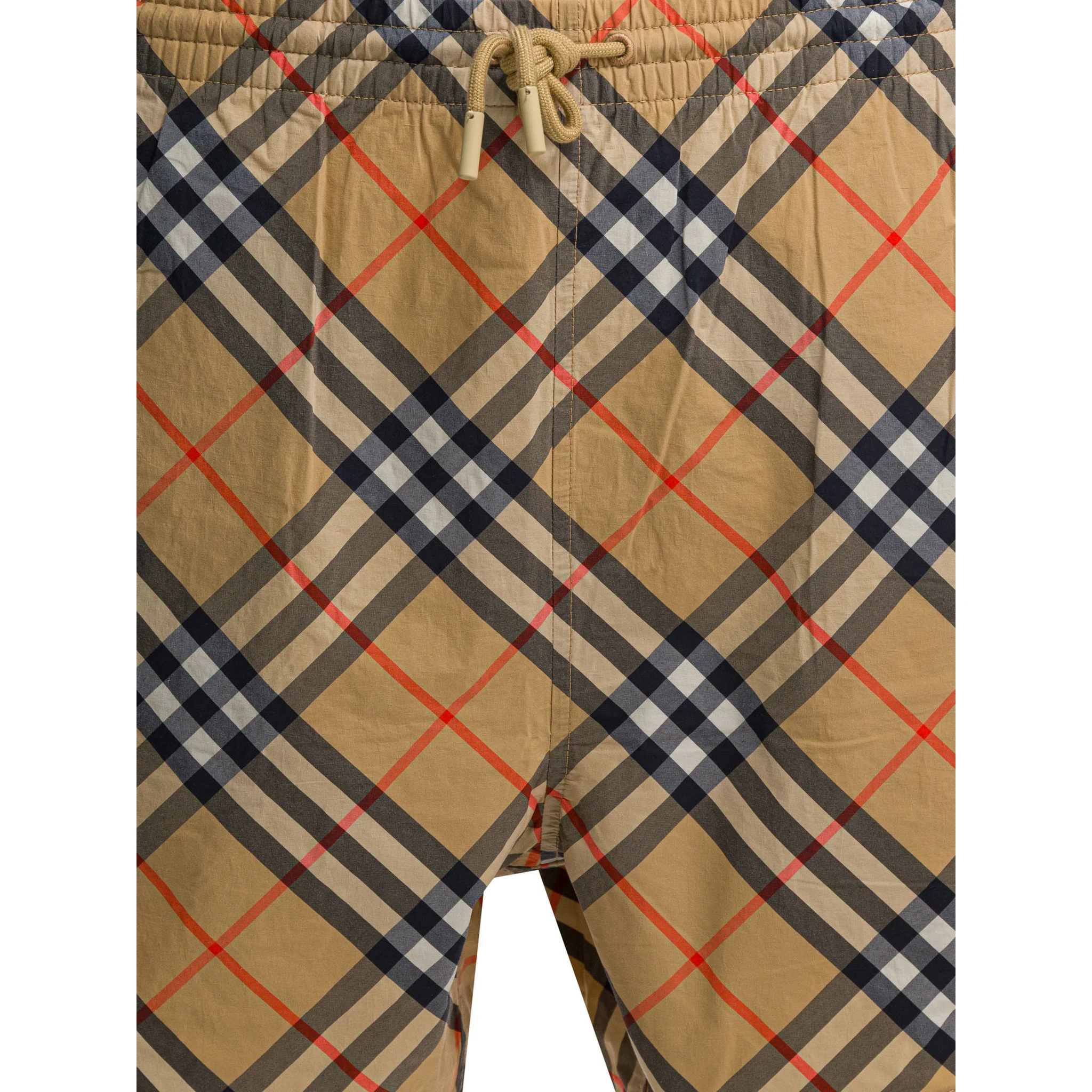 "Check" beach shorts