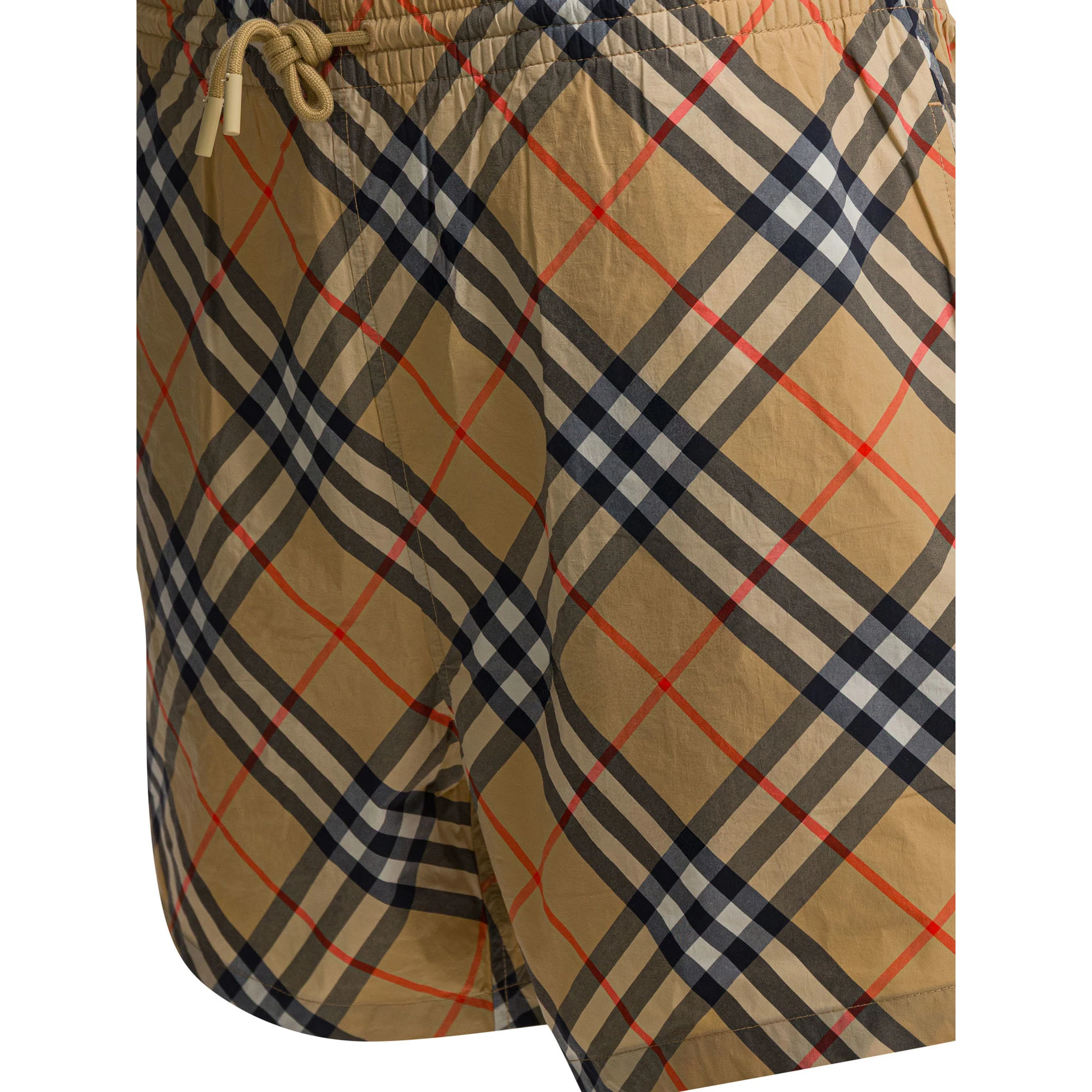 "Check" beach shorts