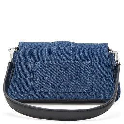 Blue Cotton Handbag