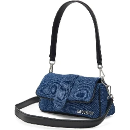 Blue Cotton Handbag