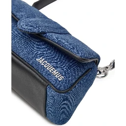 Blue Cotton Handbag