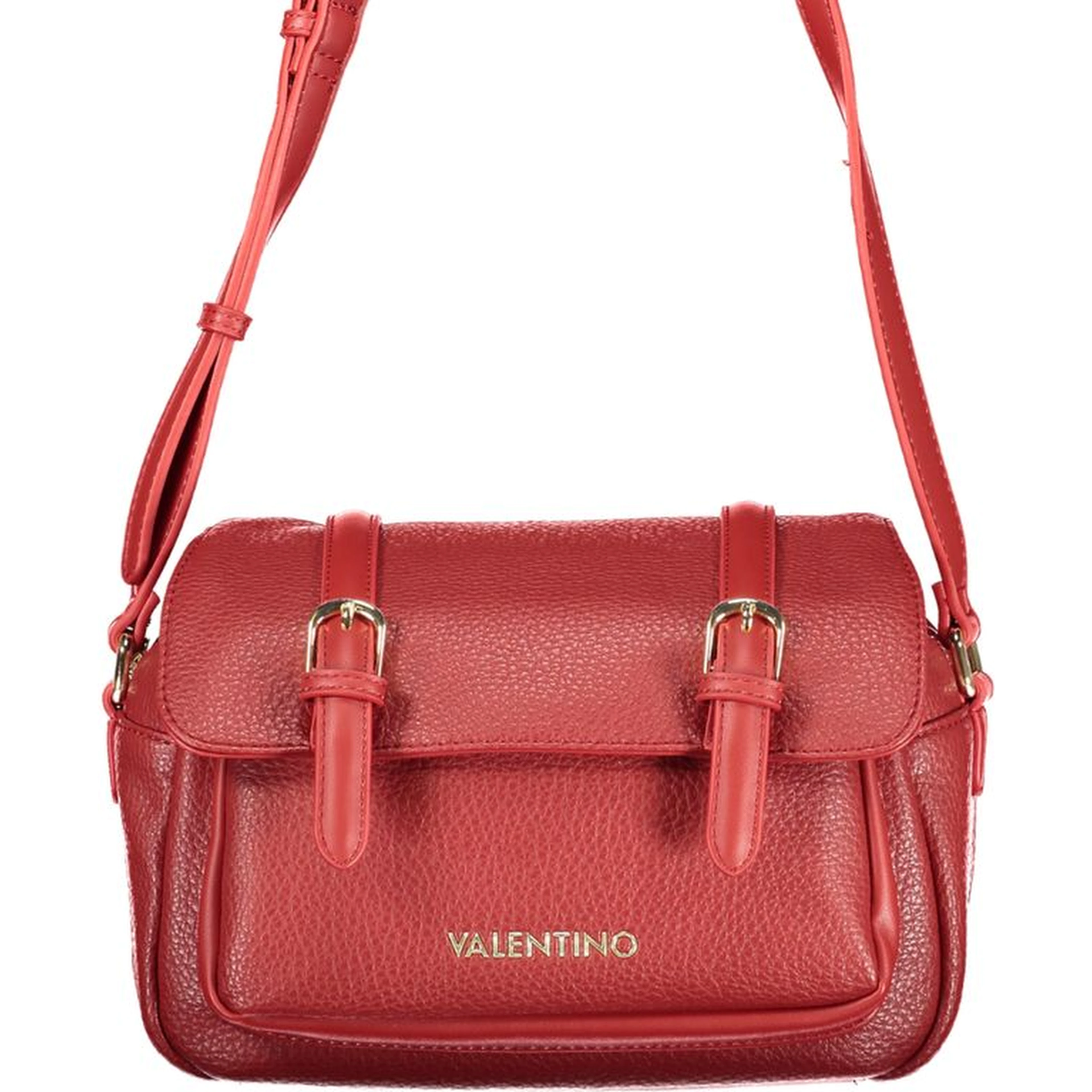 Rosso Polyurethane Woman Handbag