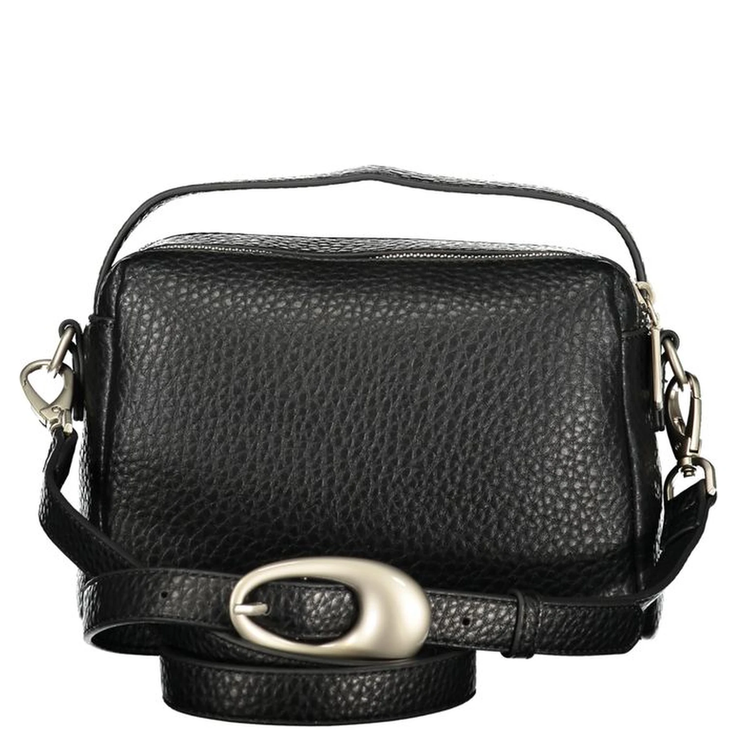 Nero Polyurethane Women Handbag