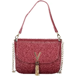 Rosso Polyurethane Women Handbag