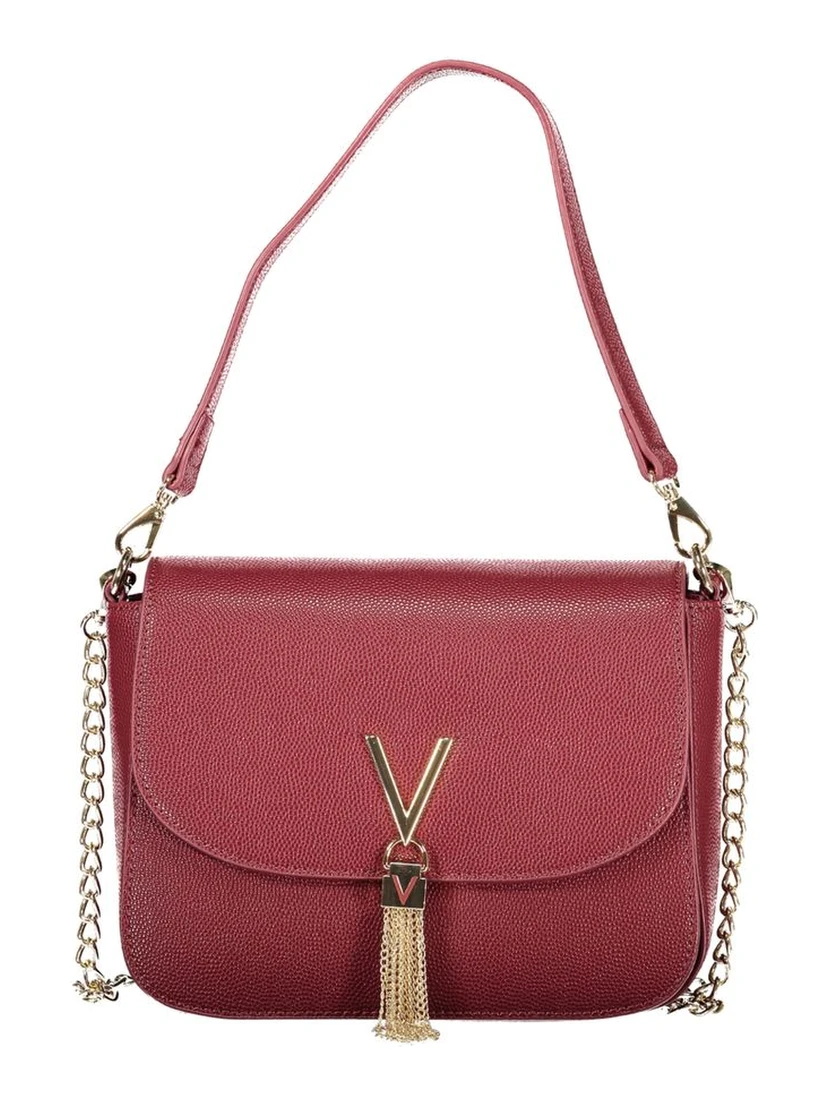 Rosso Polyurethane Women Handbag