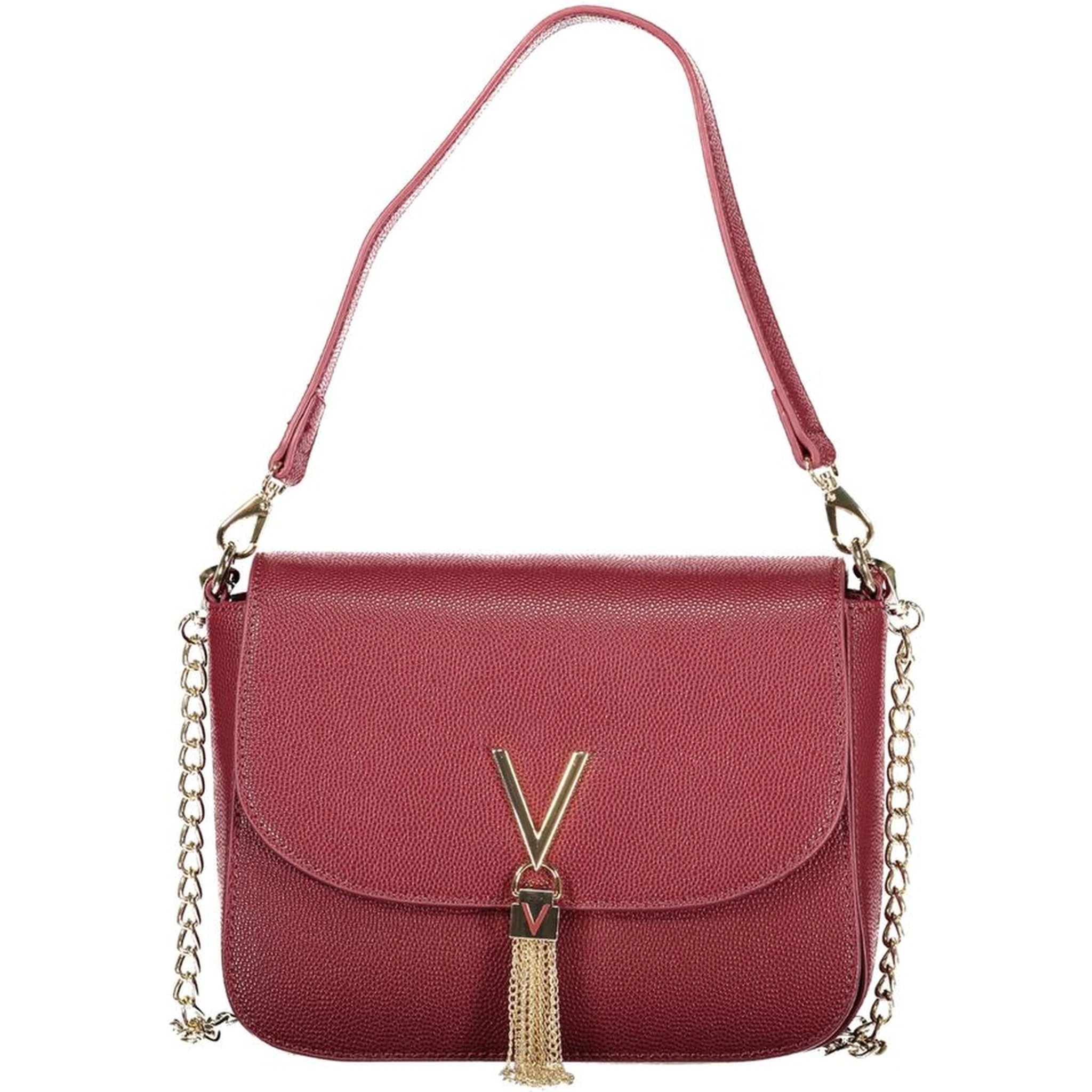 Rosso Polyurethane Women Handbag