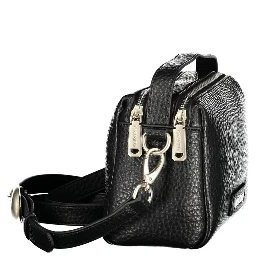 Nero Polyurethane Women Handbag