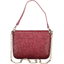 Rosso Polyurethane Women Handbag