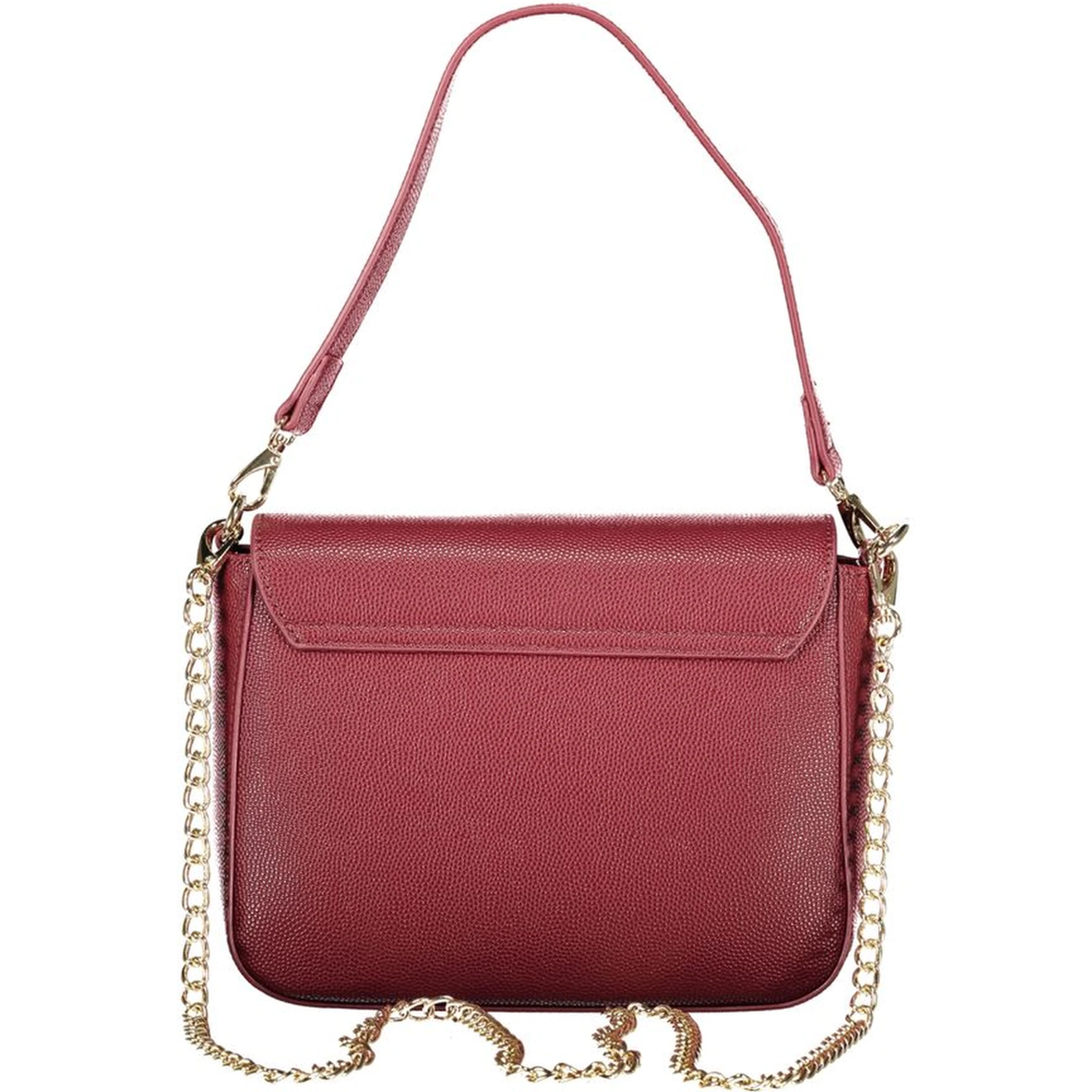 Rosso Polyurethane Women Handbag