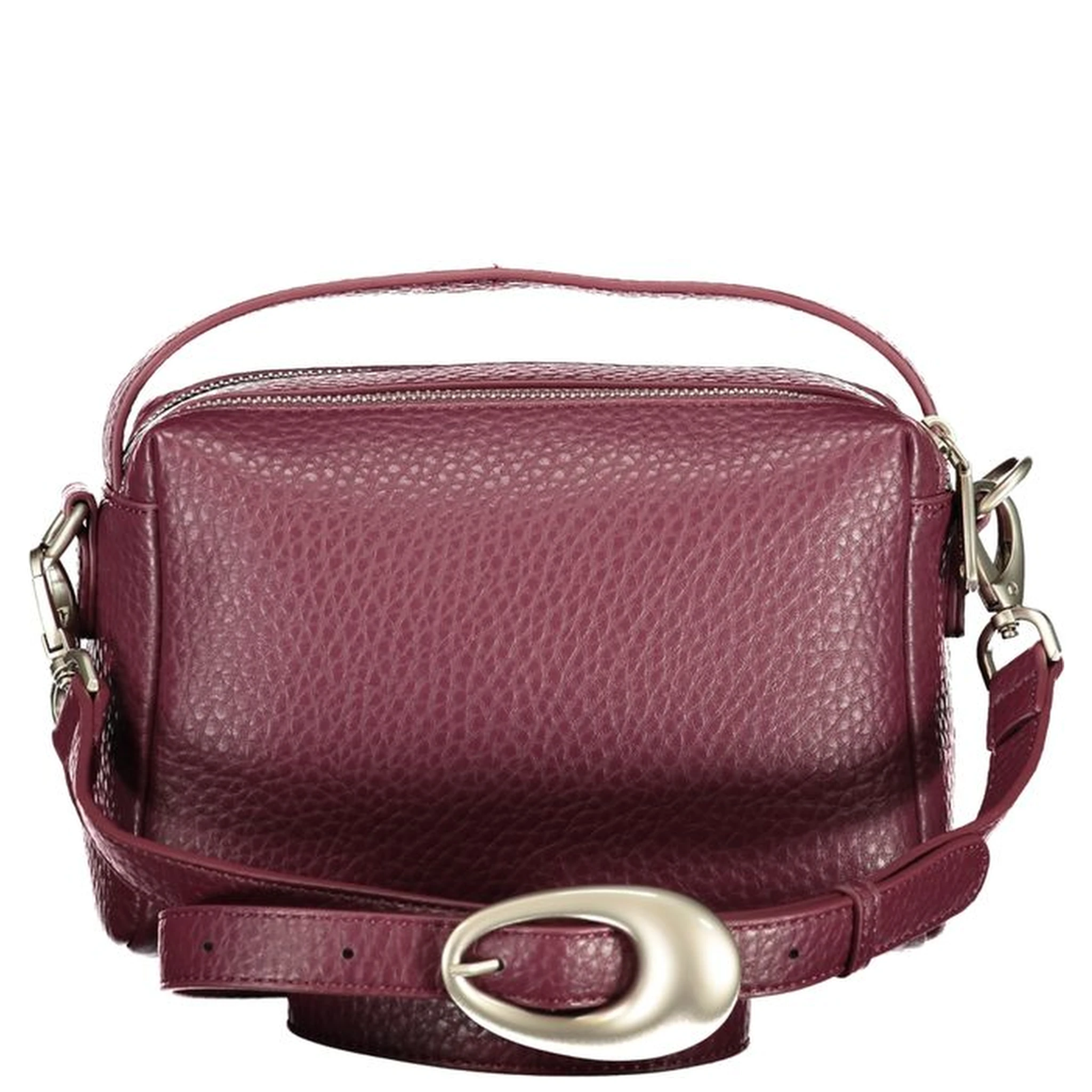 Rosso Polyurethane Women Handbag