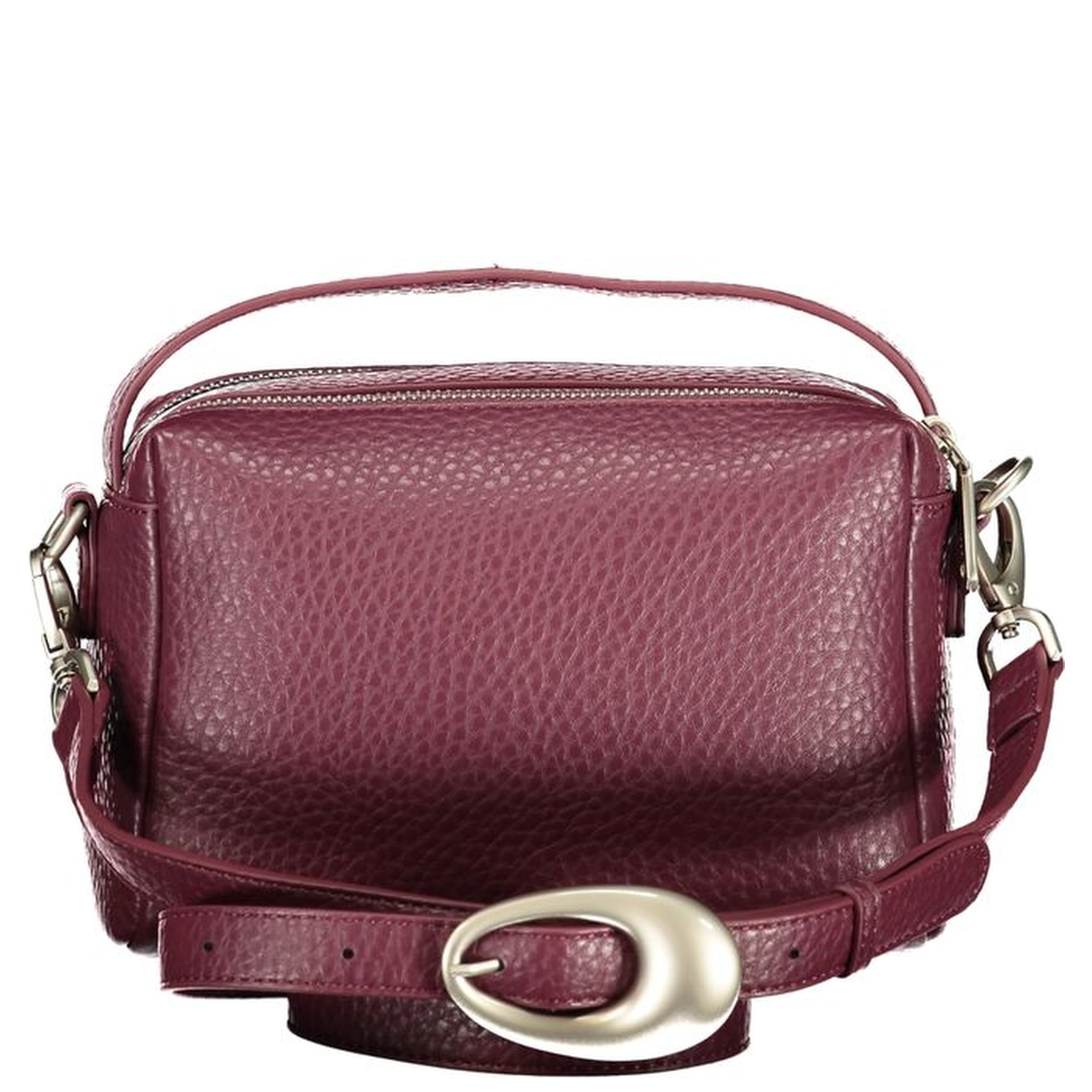 Rosso Polyurethane Women Handbag