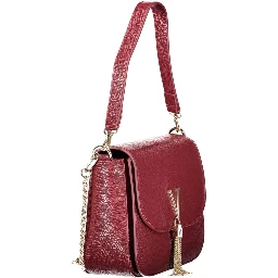 Rosso Polyurethane Women Handbag