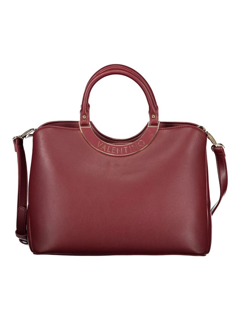 Rosso Polyurethane Women Handbag