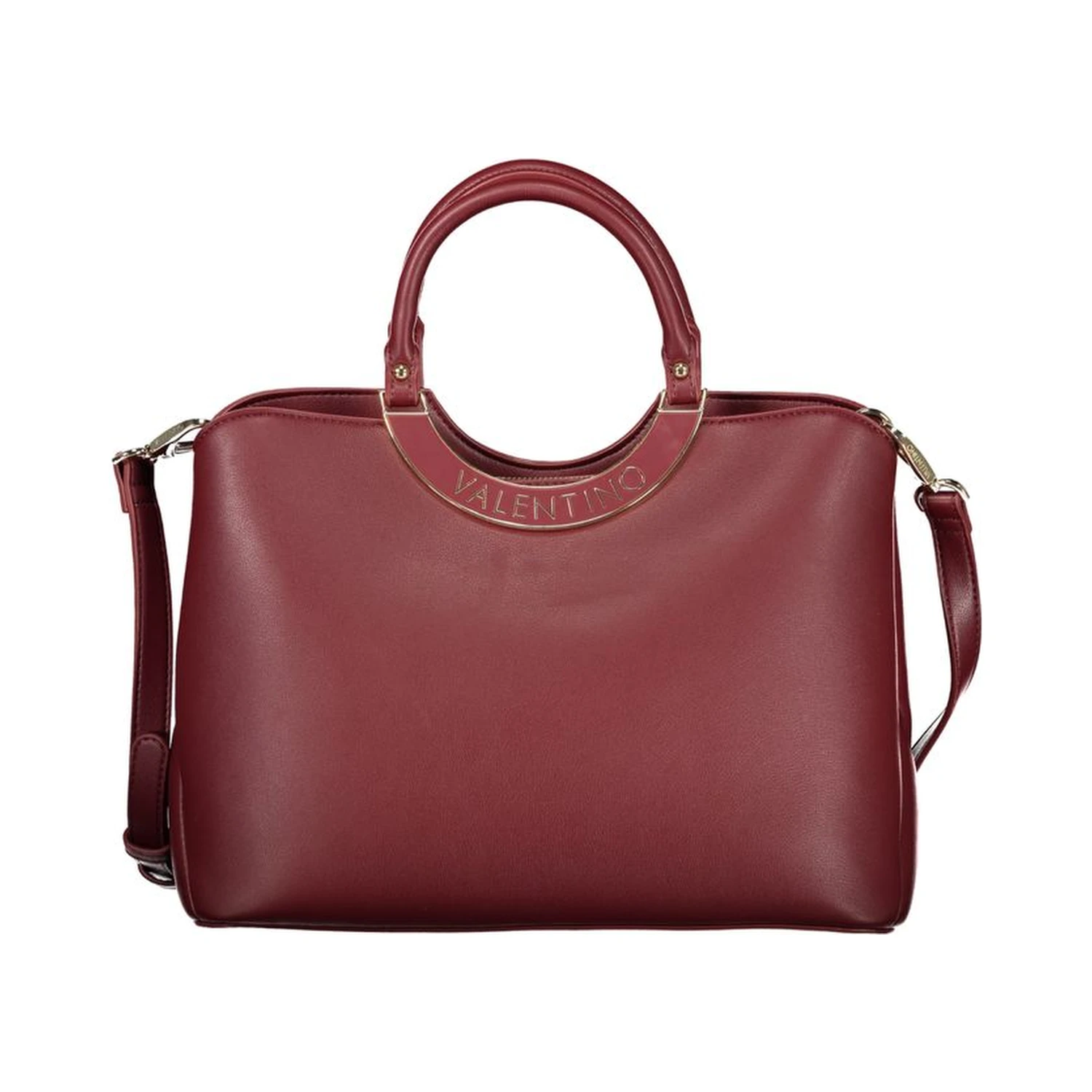 Rosso Polyurethane Women Handbag