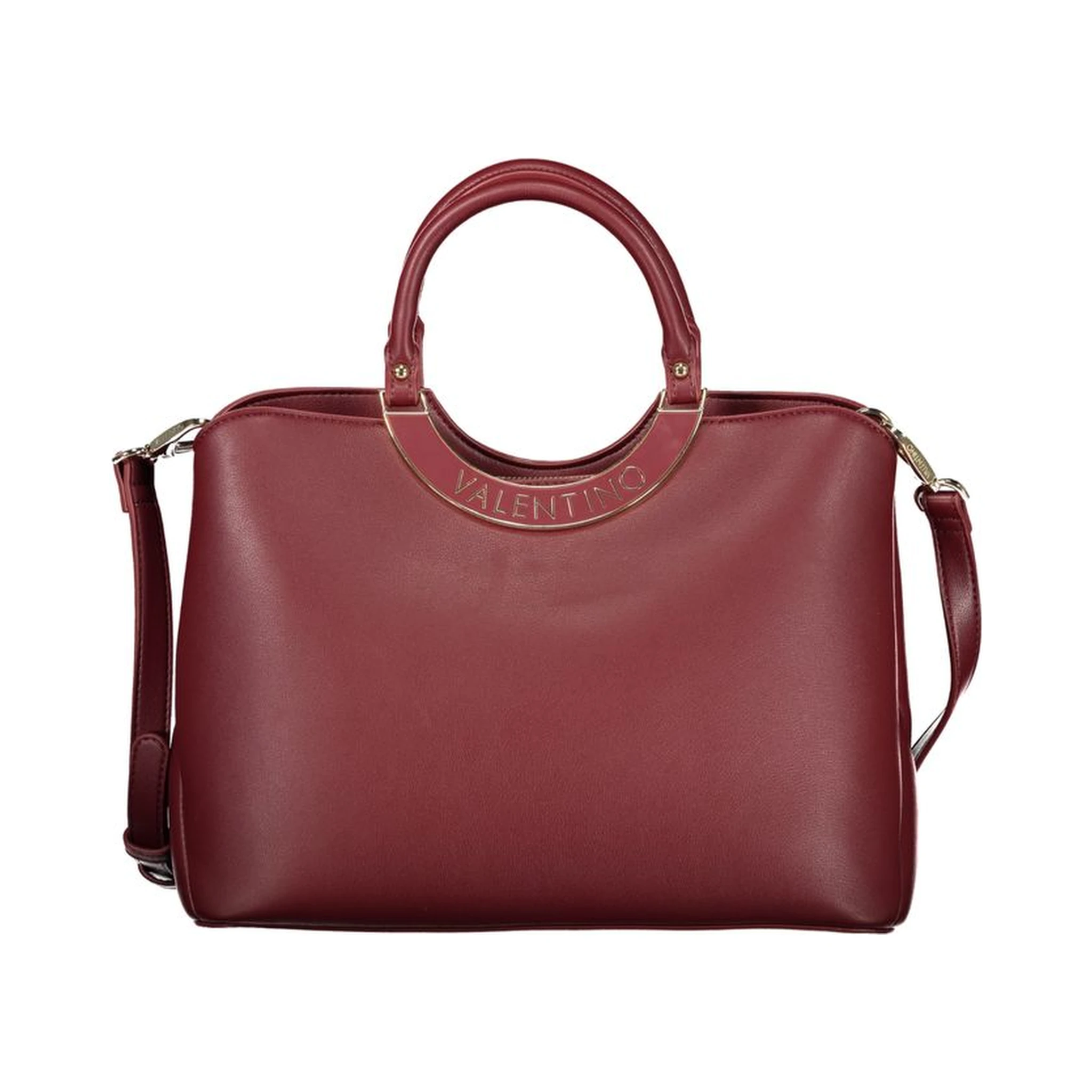 Rosso Polyurethane Women Handbag