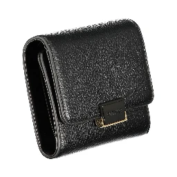 Nero Poliuretano Women Wallet