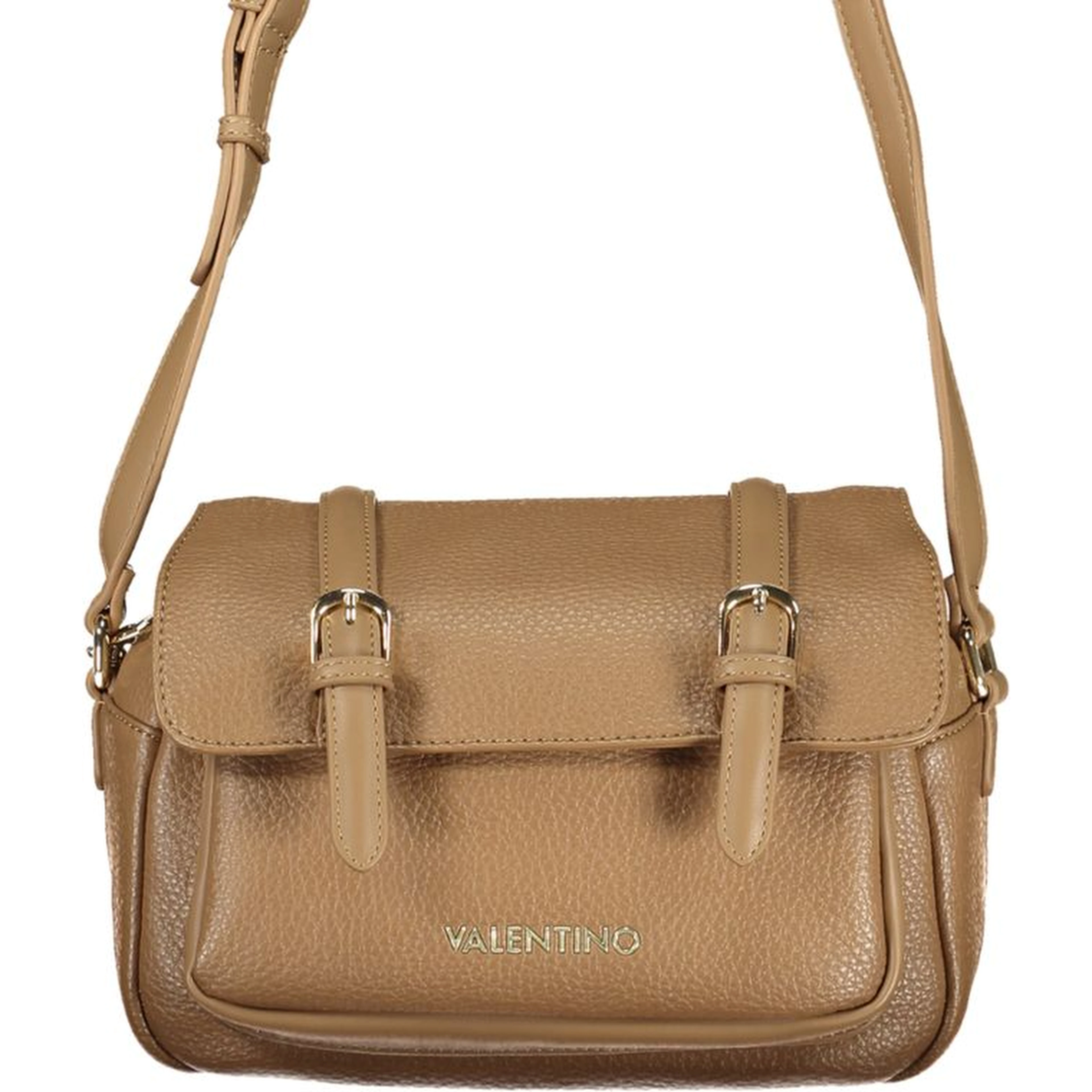 Marrone Polyurethane Women Handbag