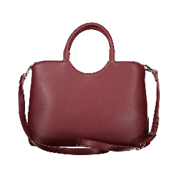 Rosso Polyurethane Women Handbag