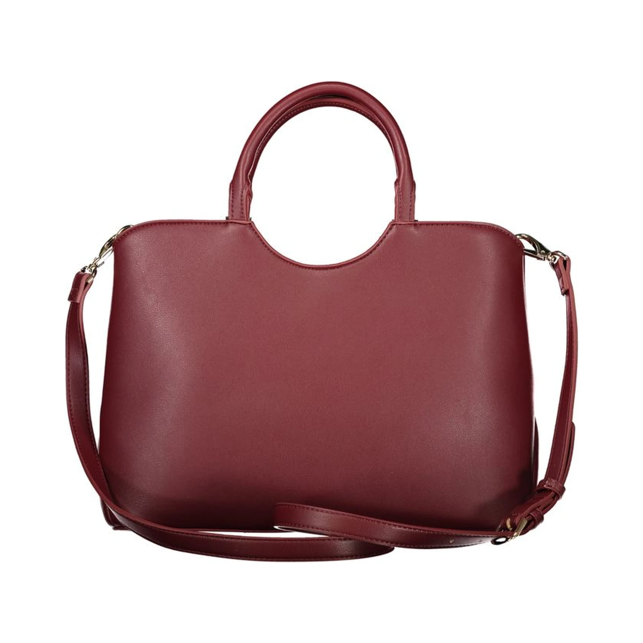 Rosso Polyurethane Women Handbag
