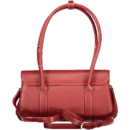 Rosso Poliuretano Woman Handbag