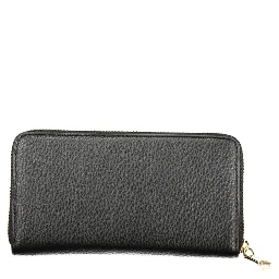 Black Polyurethane Women Wallet