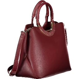 Rosso Polyurethane Women Handbag