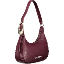 Red Polyurethane Women Shoulder Bag