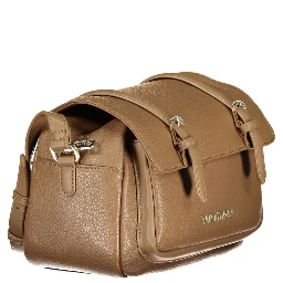 Marrone Polyurethane Women Handbag