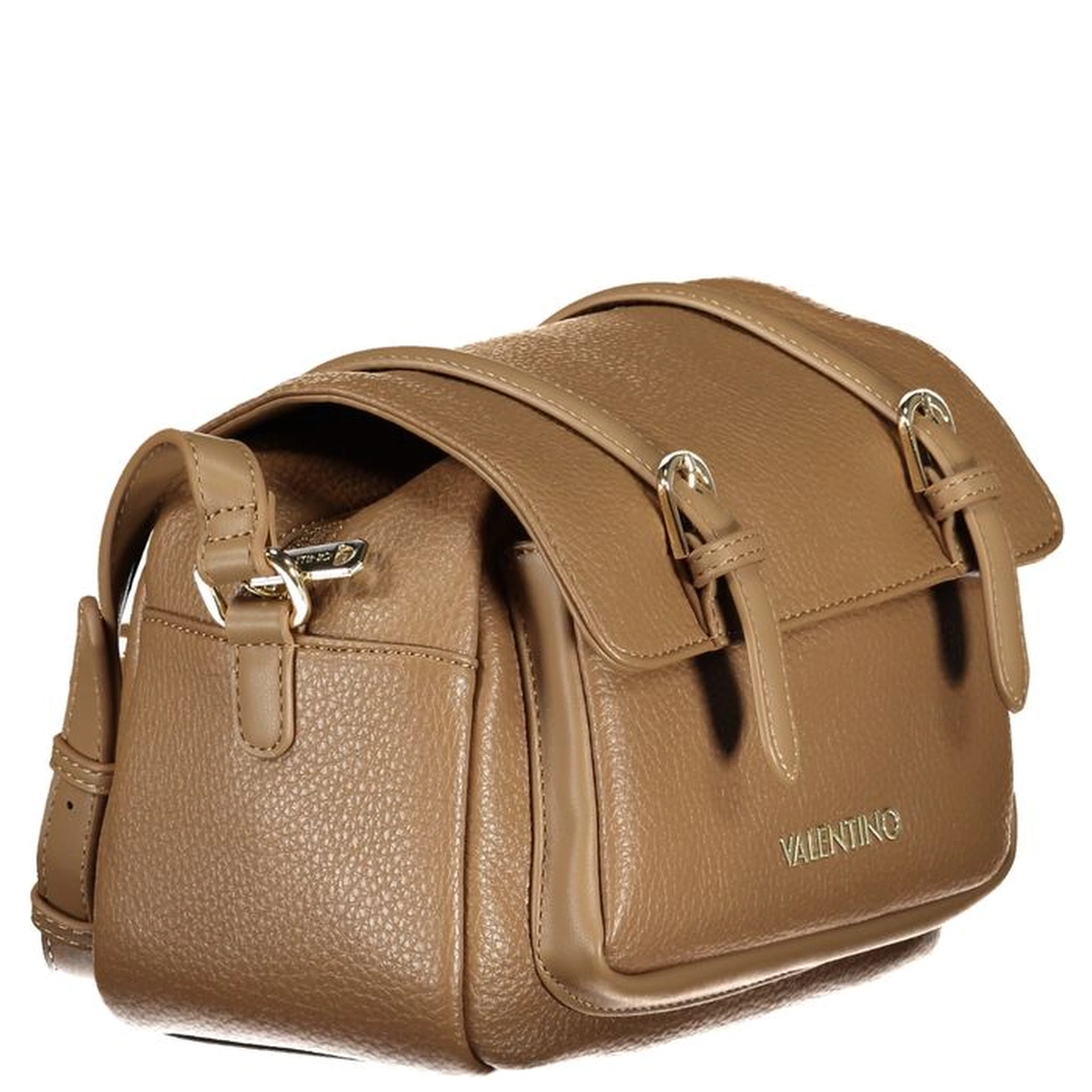 Marrone Polyurethane Women Handbag