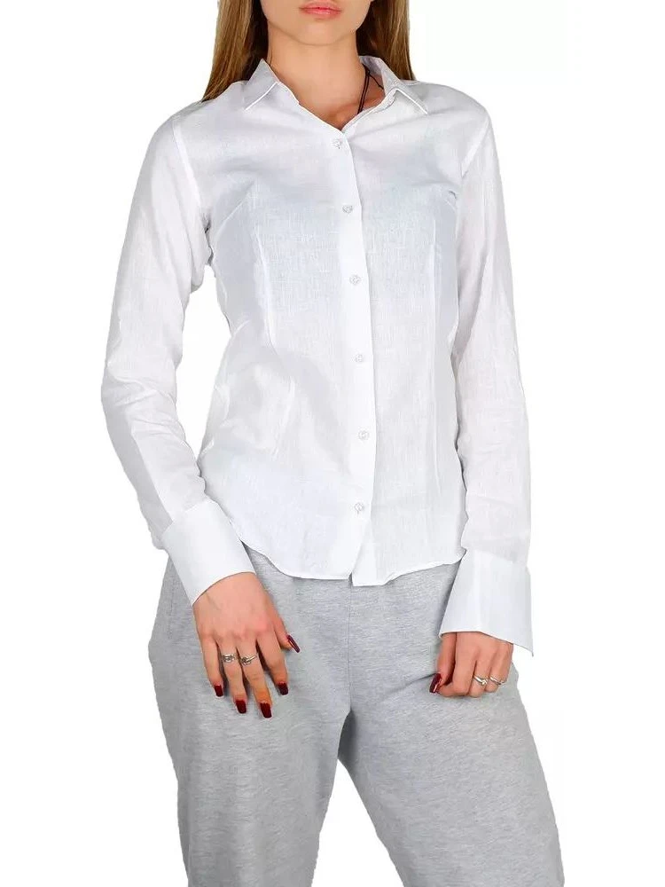 White Cotton Dress Shirt