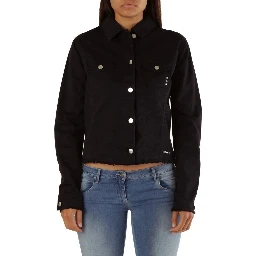 Black Cotton Denim Jacket