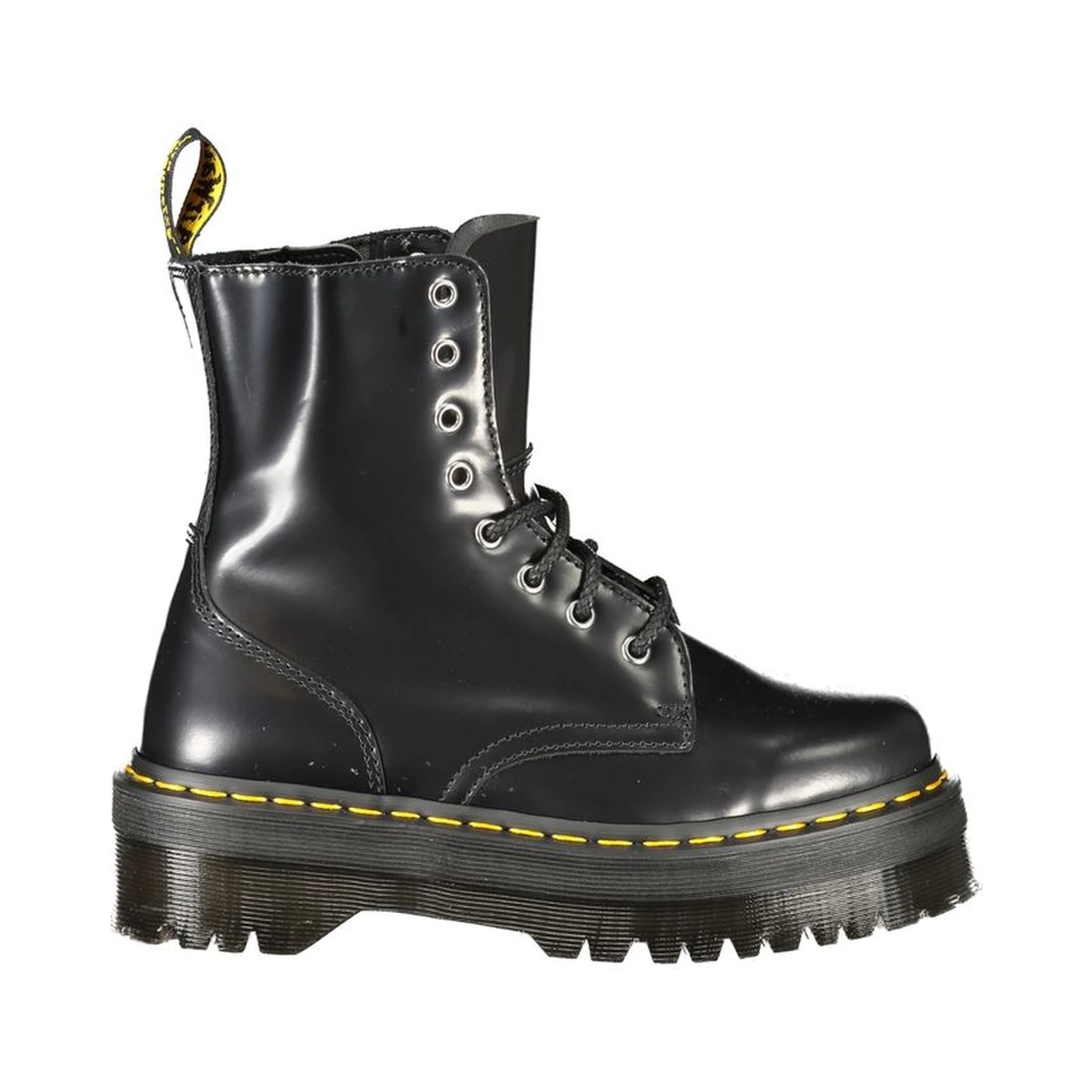 Black Leather Unisex Ankle Boot