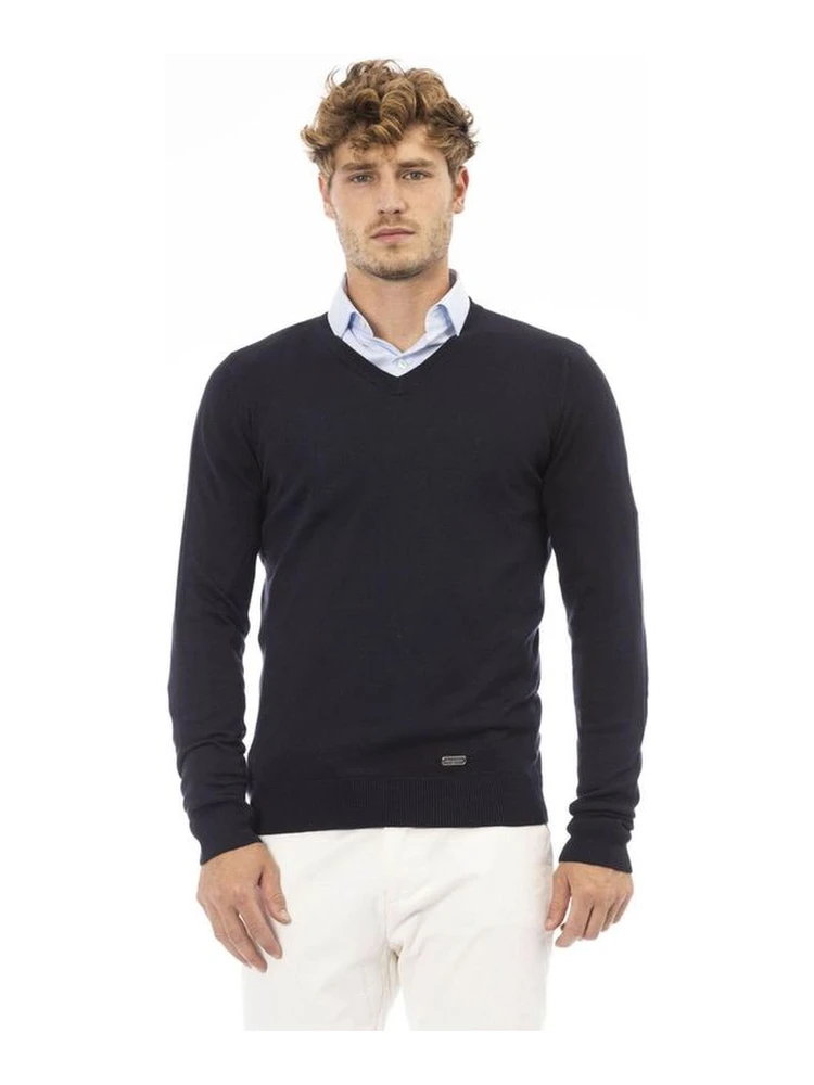 Blue Cashmere Sweatshirt