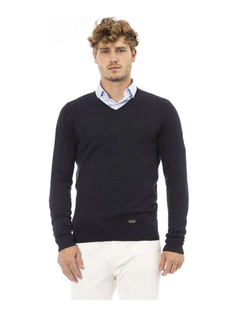 Blue Cashmere Sweatshirt