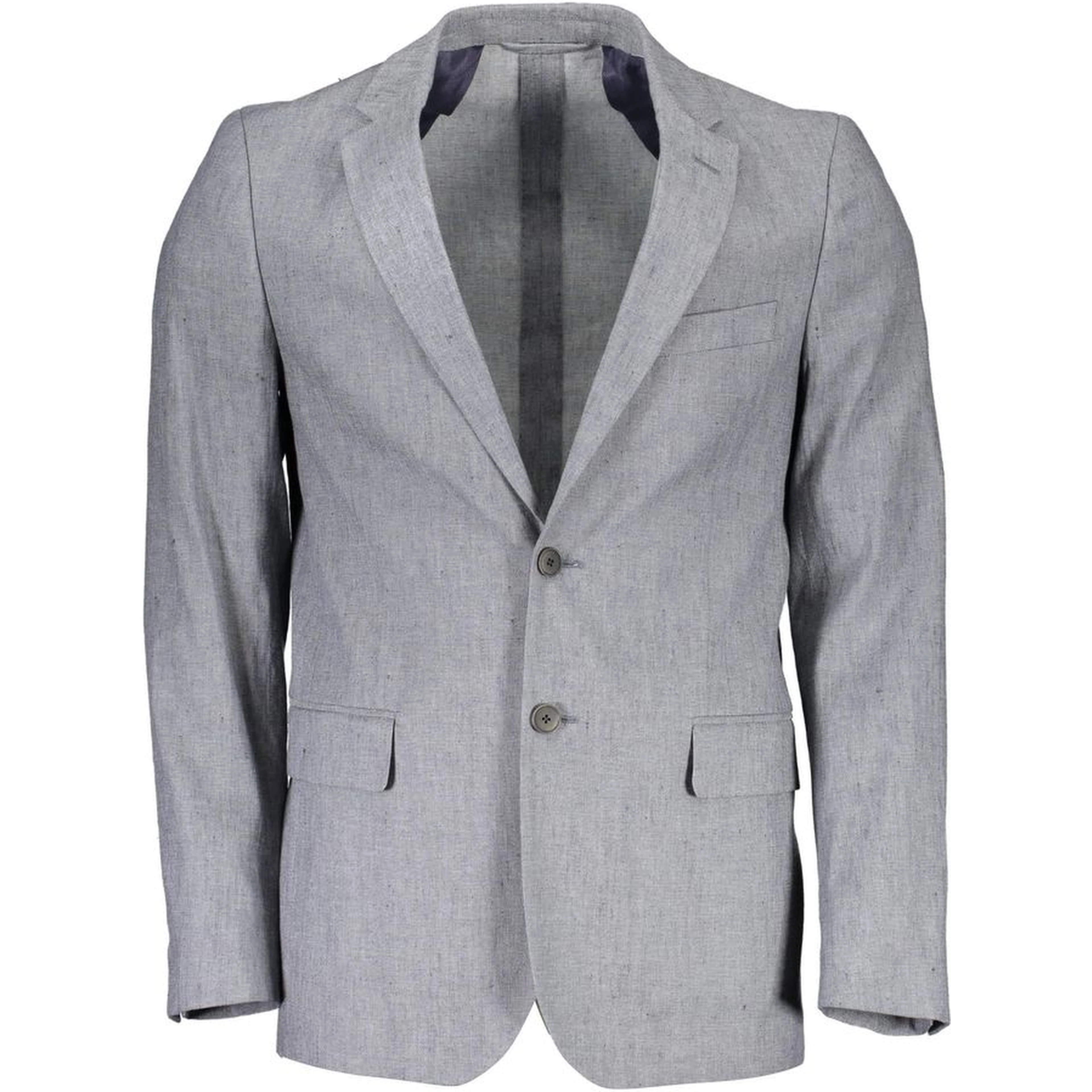 Gray Cotton Blazer