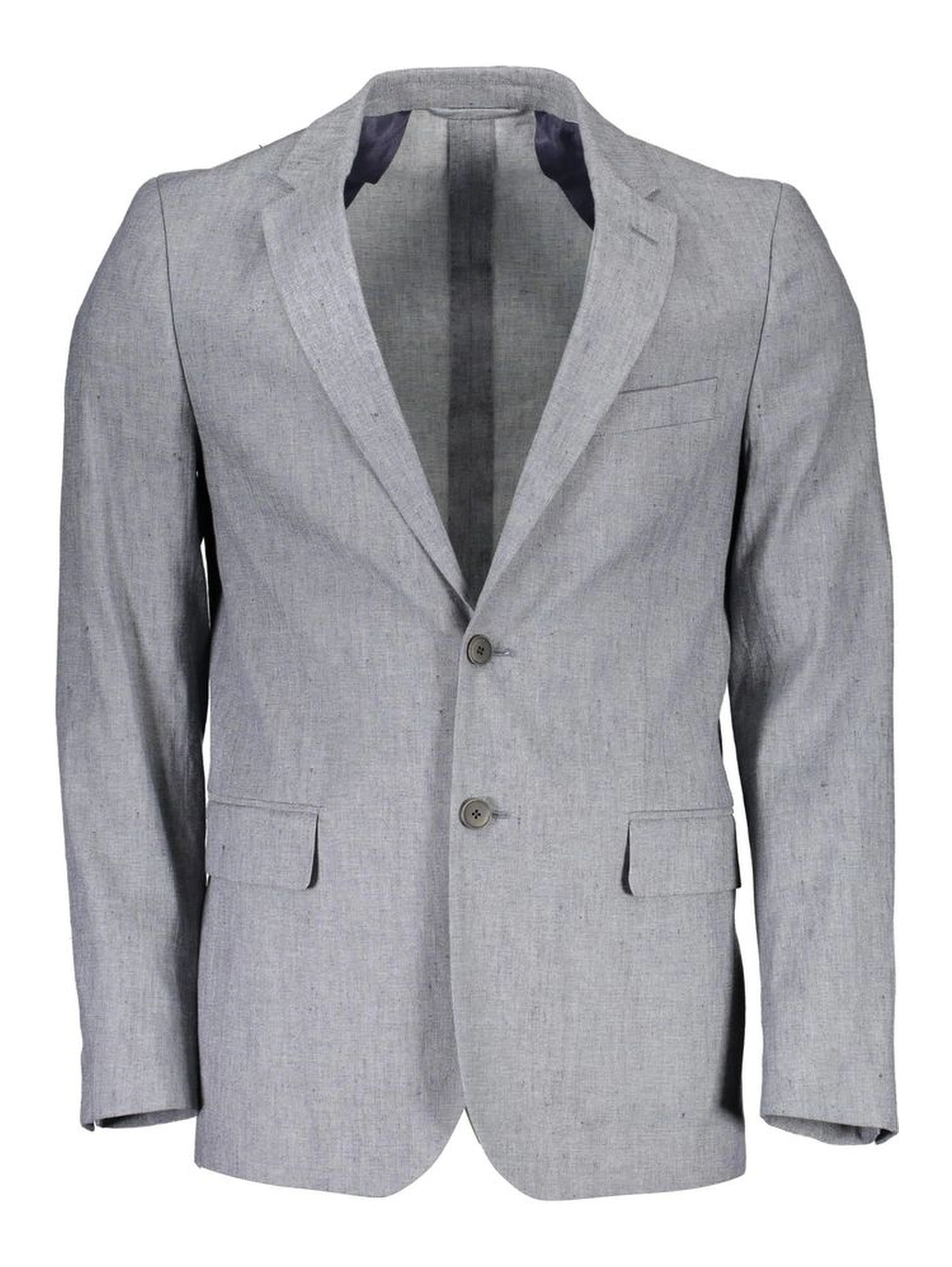 Gray Cotton Blazer