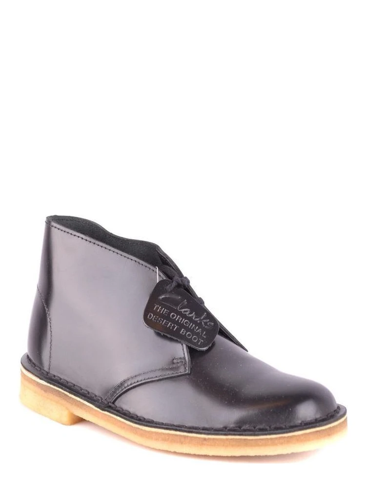 Black Leather Lace-Up Boots alternative