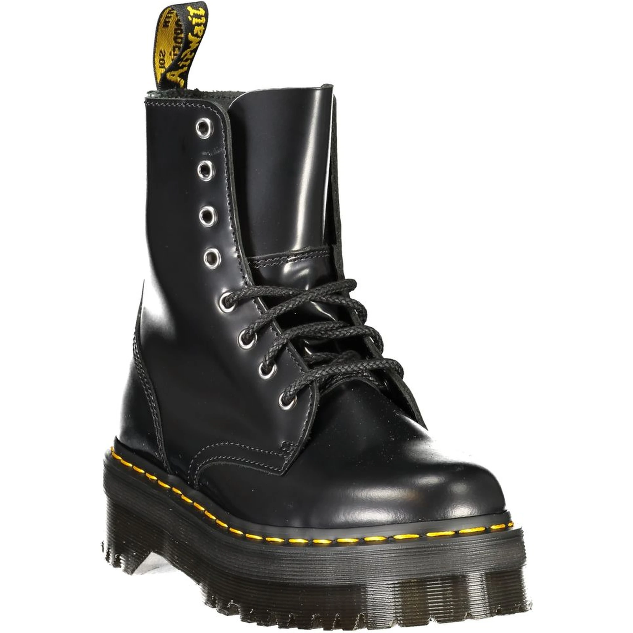 Black Leather Unisex Ankle Boot