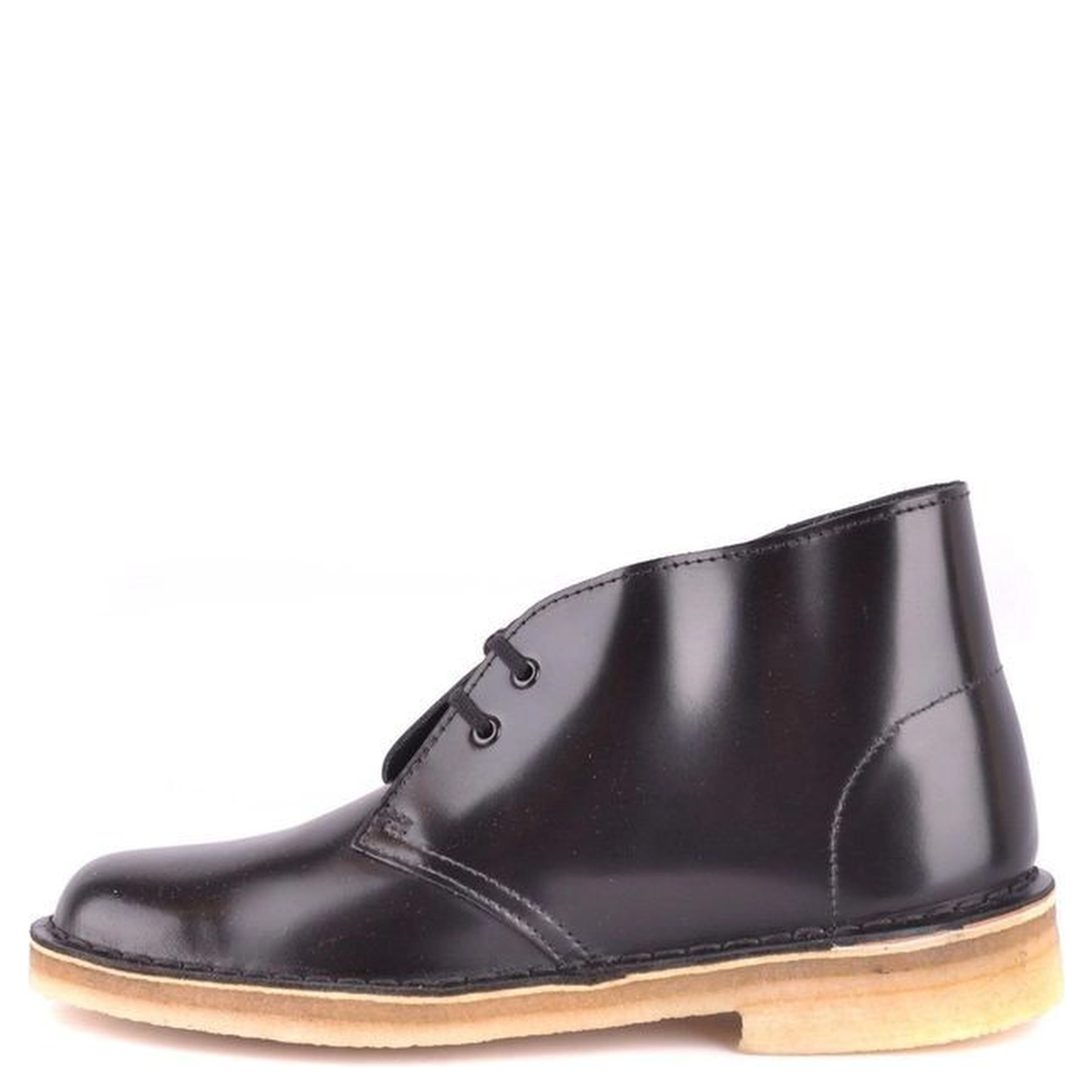 Black Leather Lace-Up Boots
