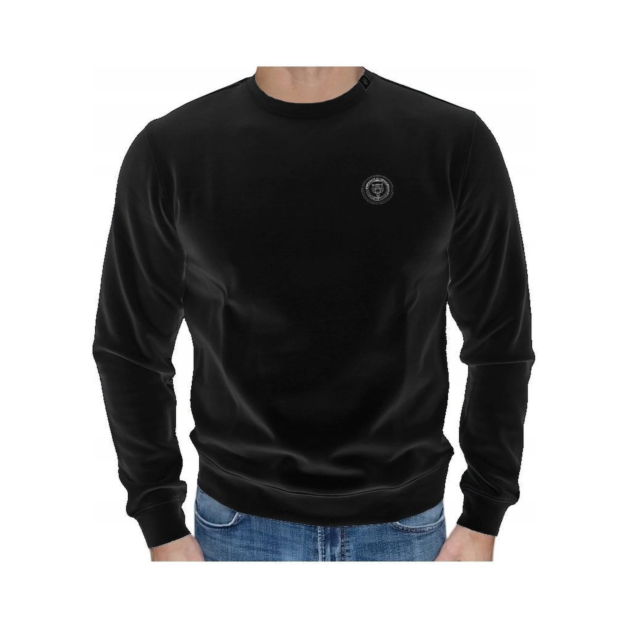 Black Cotton Sweatshirt