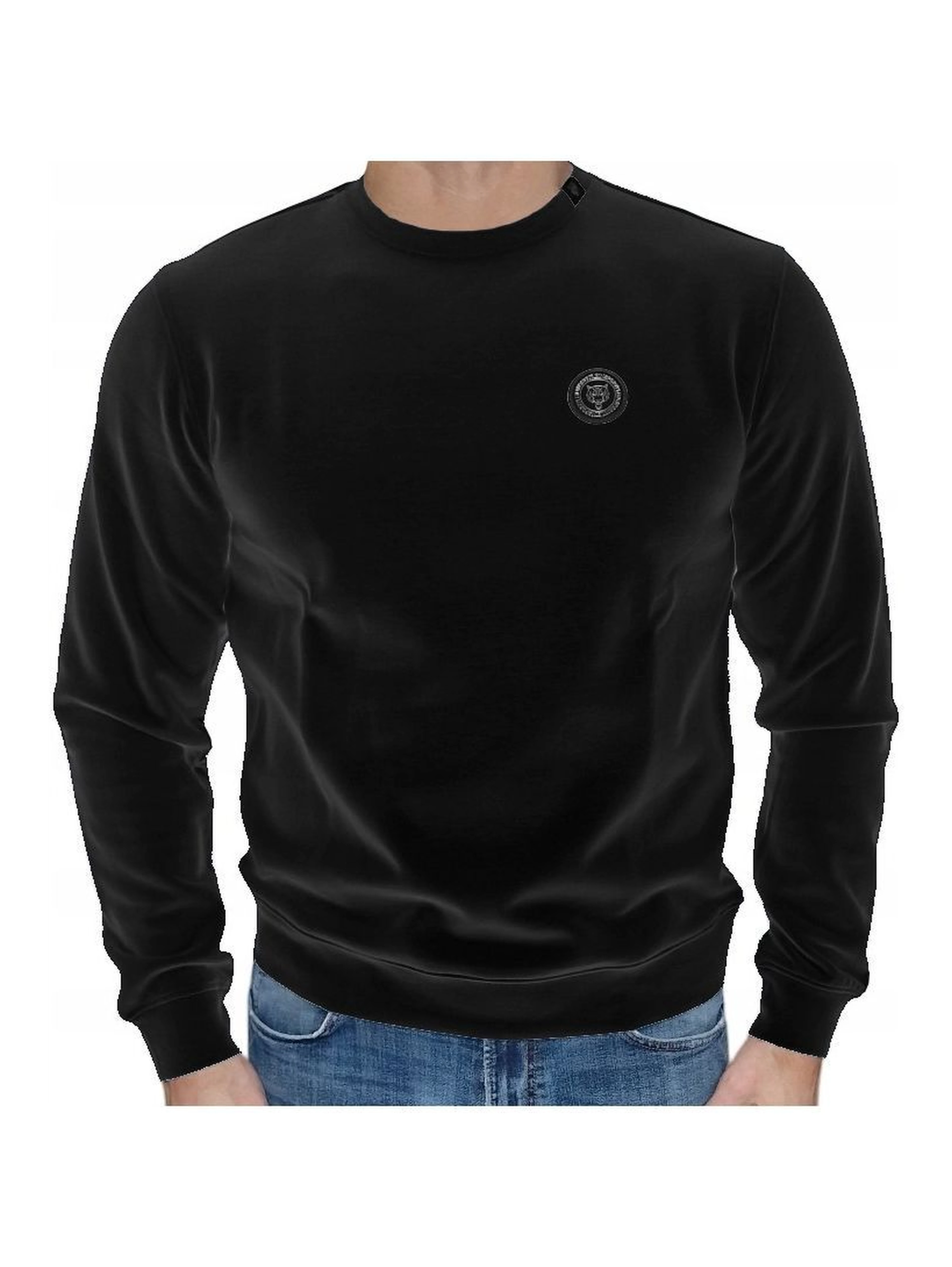 Black Cotton Sweatshirt