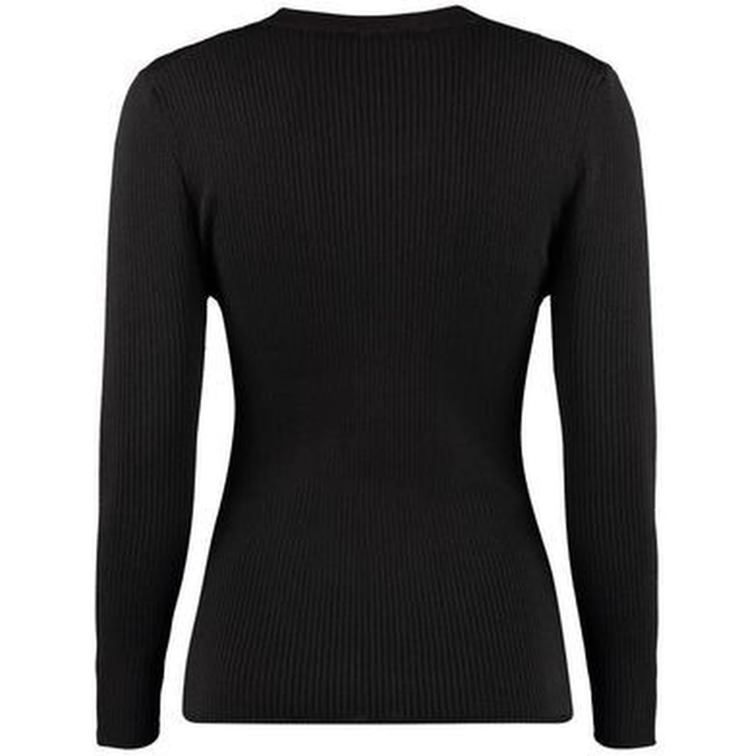 Black Cotton Wool Polyamide Sweatshirt