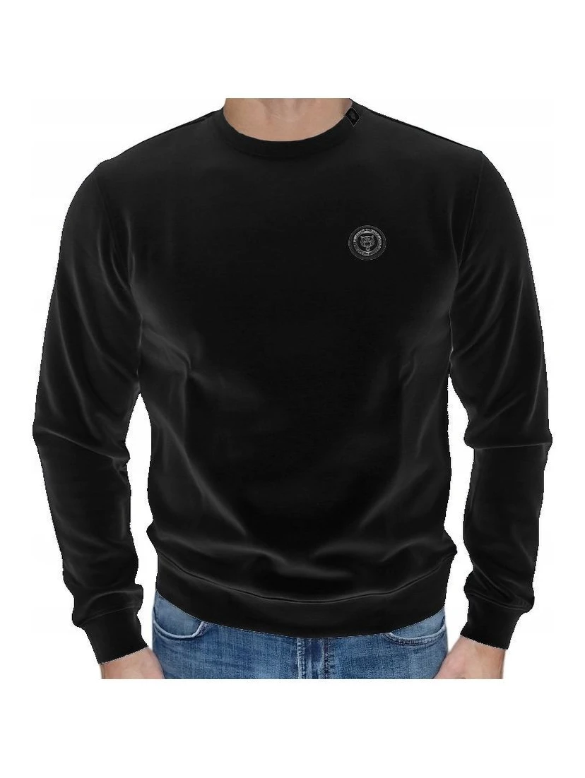 Black Cotton Sweatshirt