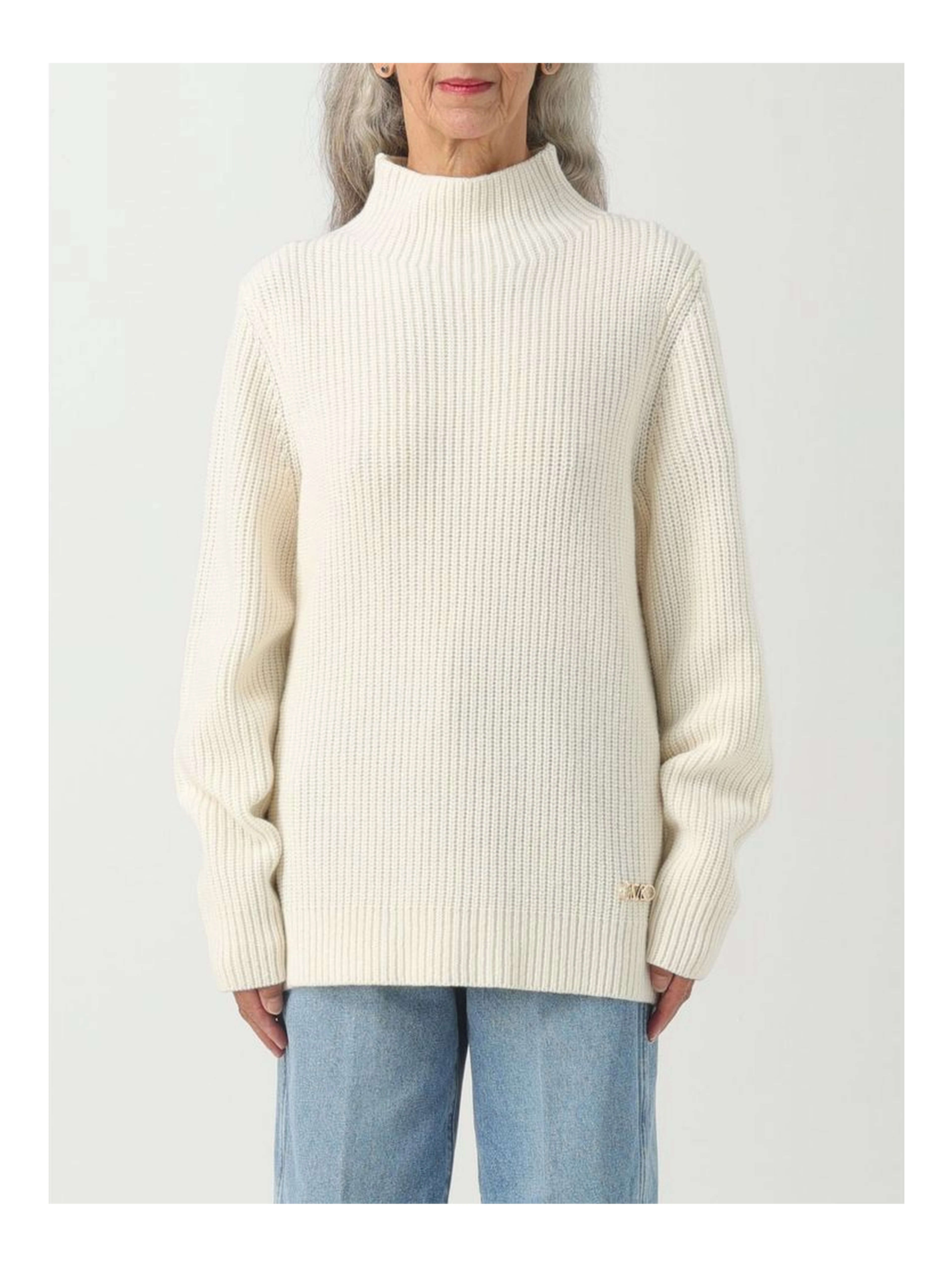 Bicolor Merino Wool Sweatshirt