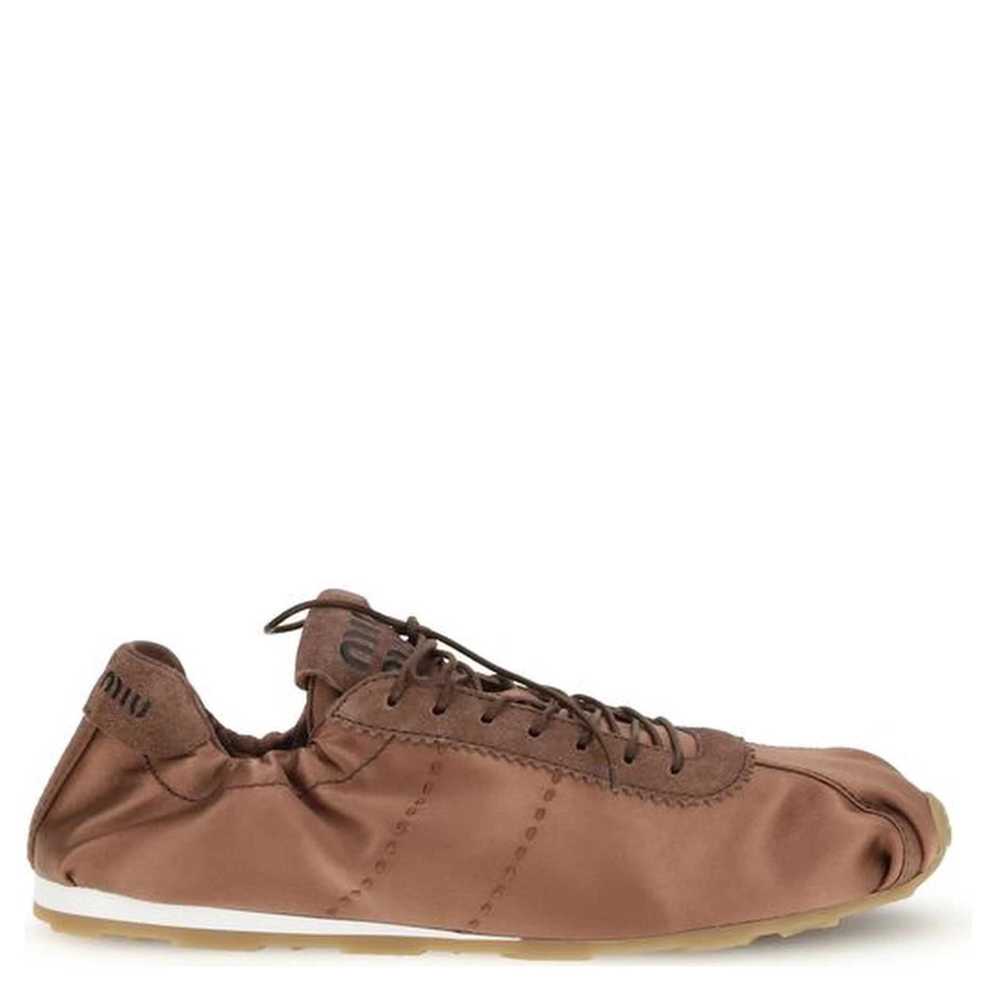 Brown Viscose Sneakers