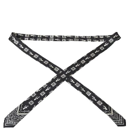 Black And White Silk Tie