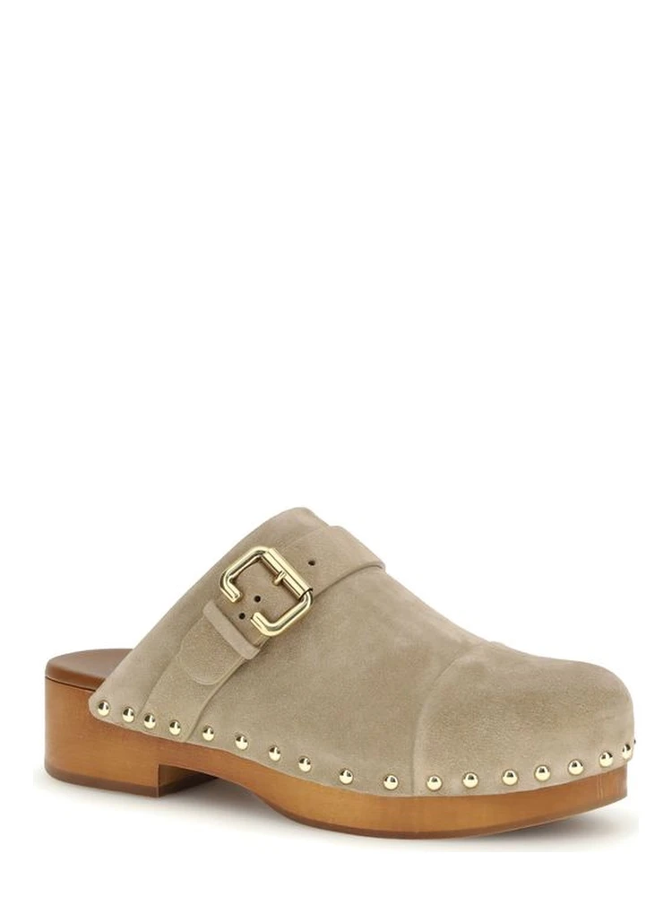 Beige Calf Leather Bos Taurus Clogs alternative