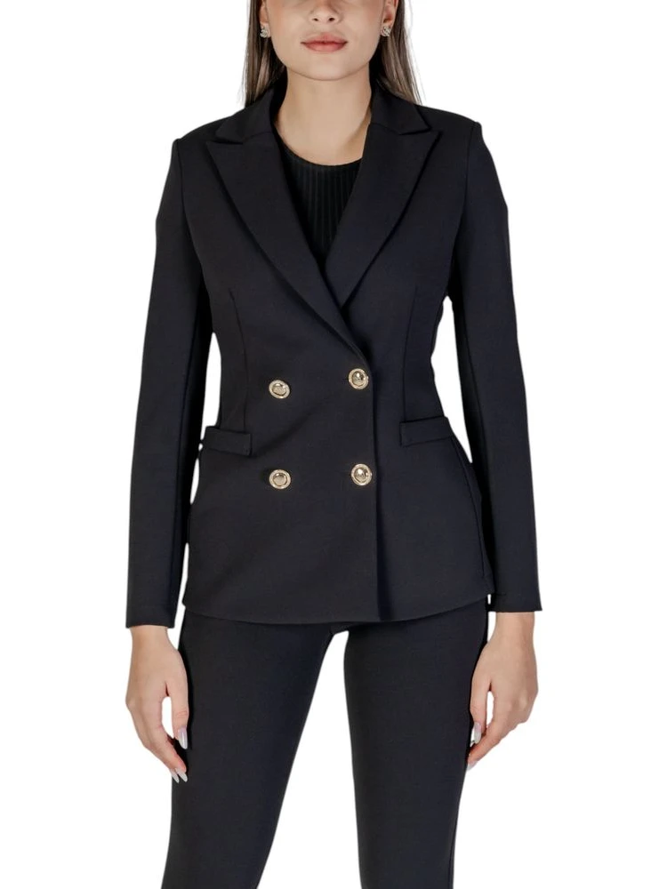 Black Polyester Blazer