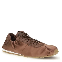 Brown Viscose Sneakers
